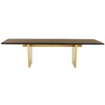 Aiden Seared Wood Dining Table, HGNA440