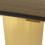 Aiden Seared Wood Dining Table, HGNA440