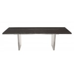 Aiden Oxidized Grey Wood Dining Table, HGNA456