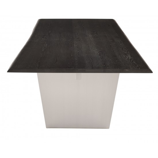 Aiden Oxidized Grey Wood Dining Table, HGNA456