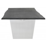 Aiden Oxidized Grey Wood Dining Table, HGNA456