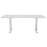 Toulouse White Stone Dining Table, HGNA480