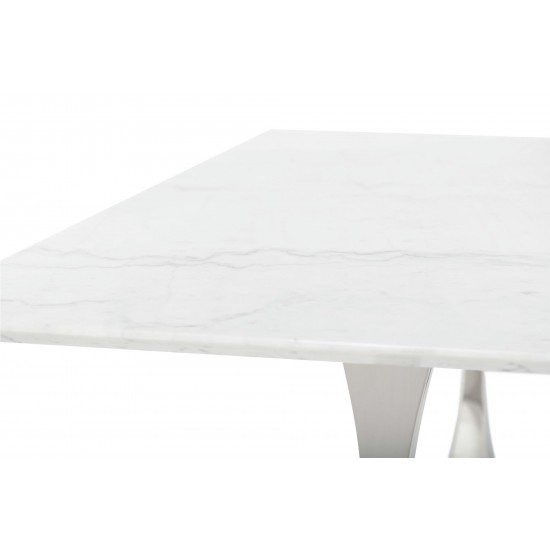 Toulouse White Stone Dining Table, HGNA480