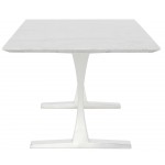 Toulouse White Stone Dining Table, HGNA480