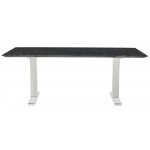Toulouse Black Wood Vein Stone Dining Table, HGNA481