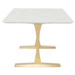 Toulouse White Stone Dining Table, HGNA482