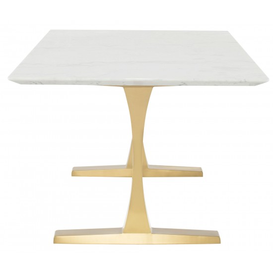 Toulouse White Stone Dining Table, HGNA482