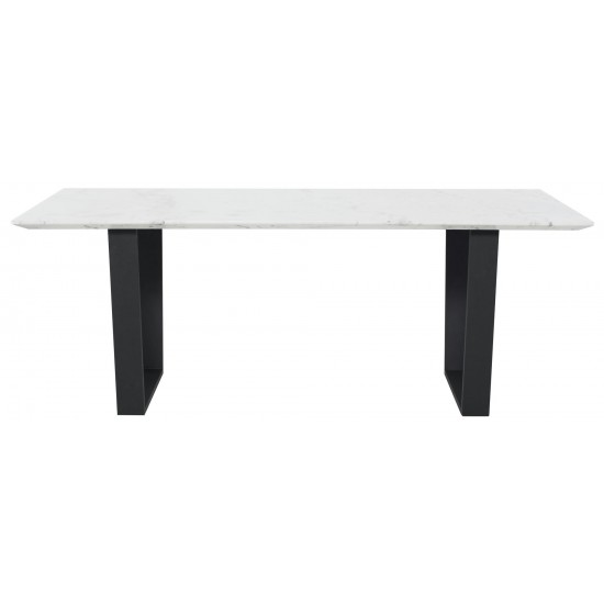 Catrine White Stone Dining Table, HGNA484