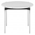 Pixie White Stone Side Table, HGNA488