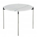 Pixie White Stone Side Table, HGNA488