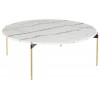 Pixie White Stone Coffee Table, HGNA494