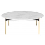 Pixie White Stone Coffee Table, HGNA494