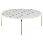 Pixie White Stone Coffee Table, HGNA494