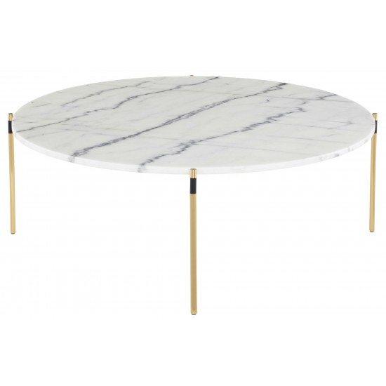 Pixie White Stone Coffee Table, HGNA494