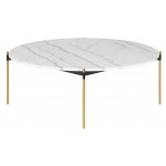 Pixie White Stone Coffee Table, HGNA494