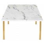 Sussur White Stone Coffee Table, HGNA507