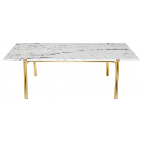 Sussur White Stone Coffee Table, HGNA507