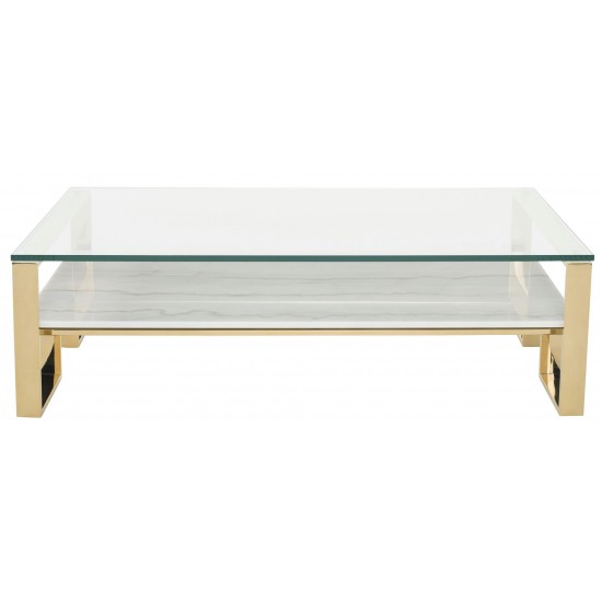 Tierra White Stone Coffee Table, HGNA510