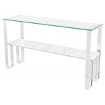 Tierra White Stone Console Table, HGNA520