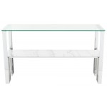 Tierra White Stone Console Table, HGNA520