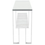 Tierra White Stone Console Table, HGNA520