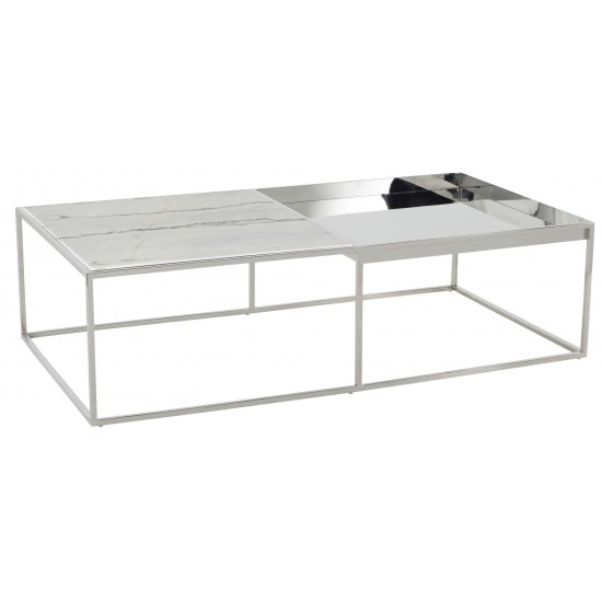 Corbett White Stone Coffee Table, HGNA528