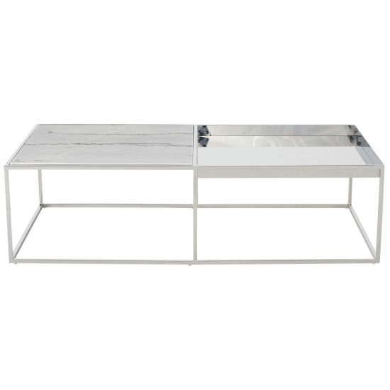 Corbett White Stone Coffee Table, HGNA528