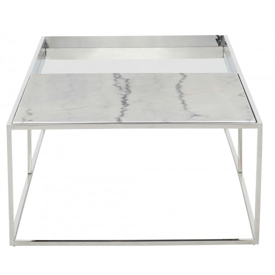 Corbett White Stone Coffee Table, HGNA528