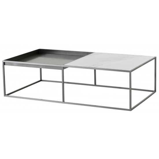 Corbett White Stone Coffee Table, HGNA531