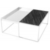 Corbett Black Wood Vein Stone Coffee Table, HGNA533