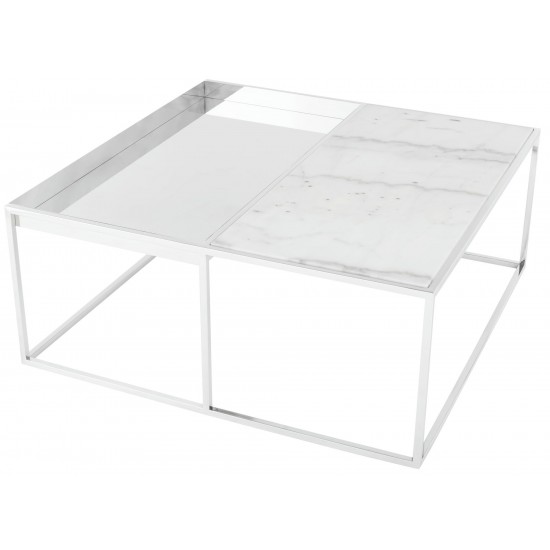 Corbett White Stone Coffee Table, HGNA534