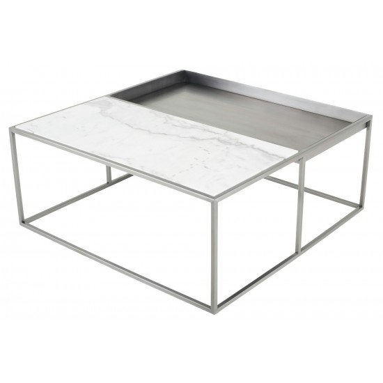 Corbett White Stone Coffee Table, HGNA537