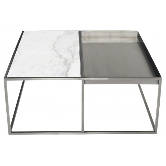 Corbett White Stone Coffee Table, HGNA537