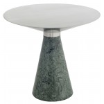 Iris Silver Metal Side Table, HGNA541