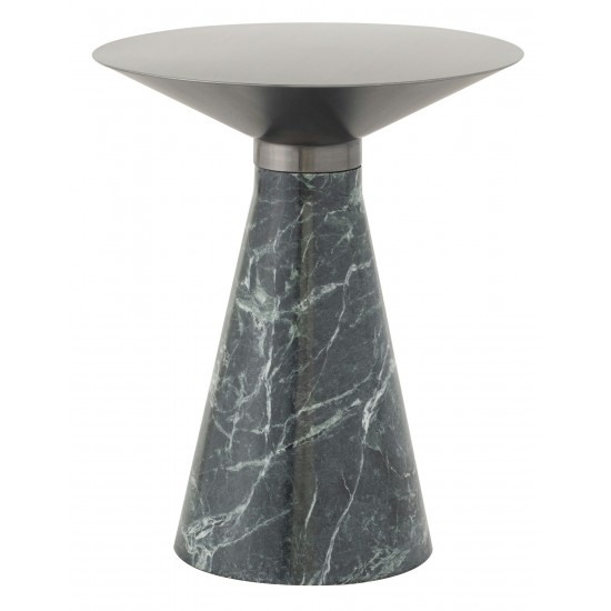 Iris Graphite Metal Side Table, HGNA556