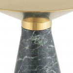 Iris Gold Metal Side Table, HGNA559
