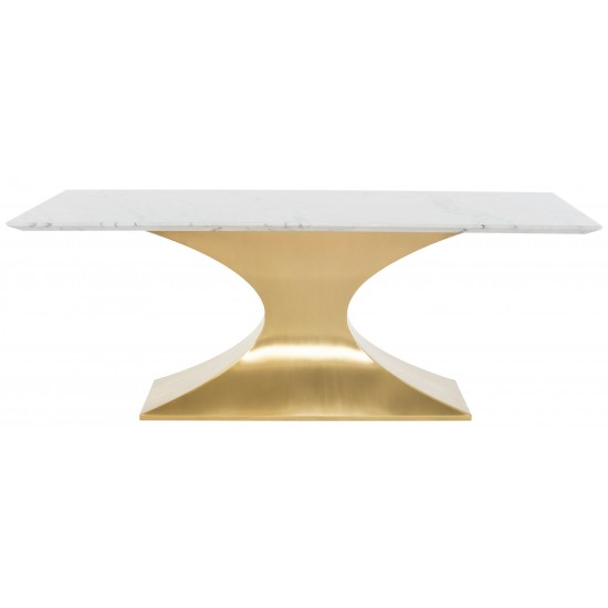 Praetorian White Stone Dining Table, HGNA561