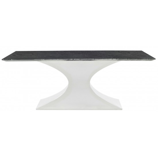 Praetorian Black Wood Vein Stone Dining Table, HGNA564