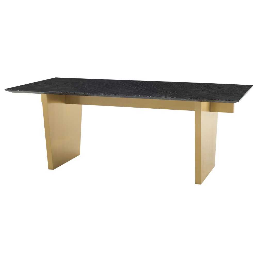 Aiden White Stone Dining Table, HGNA566 Aiden White Stone Dining Table, HGNA566