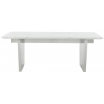 Aiden Black Wood Vein Stone Dining Table, HGNA567