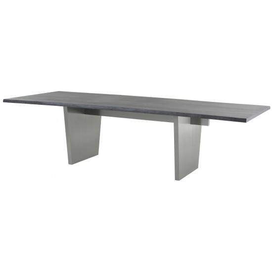 Aiden Oxidized Grey Wood Dining Table, HGNA577