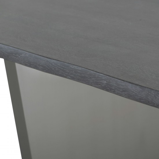 Aiden Oxidized Grey Wood Dining Table, HGNA577