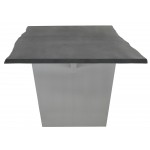 Aiden Oxidized Grey Wood Dining Table, HGNA577