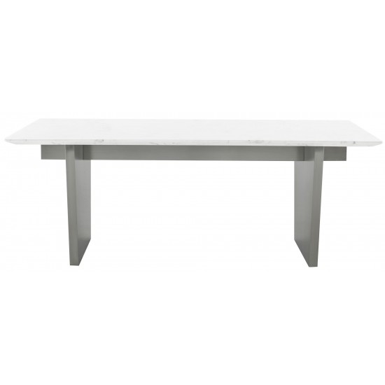 Aiden White Stone Dining Table, HGNA579