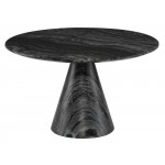 Claudio Black Wood Vein Stone Coffee Table, HGNA589