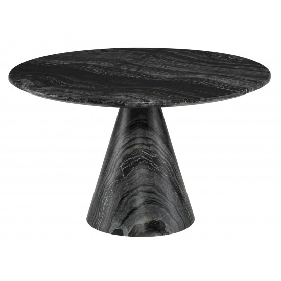 Claudio Black Wood Vein Stone Coffee Table, HGNA589