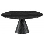 Claudio Black Wood Vein Stone Coffee Table, HGNA592