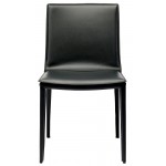 Palma Black Leather Dining Chair