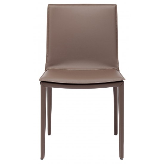 Palma Mink Leather Dining Chair