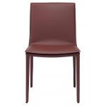 Palma Bordeaux Leather Dining Chair